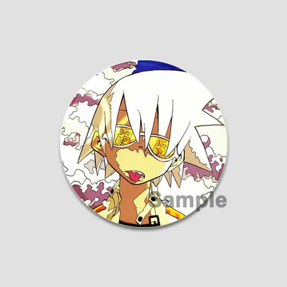 58/44/32mm Anime Soul Eater Round Pins Cartoon Badges