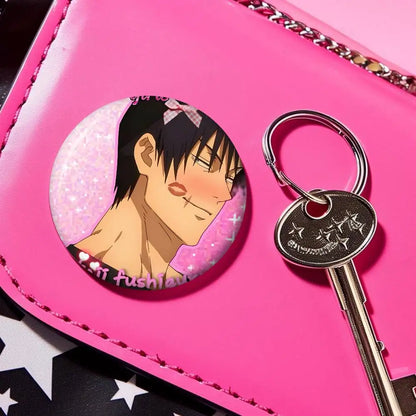 Anime Toji Fushiguro Photo Brooches Creative Round Badge Gifts Pins 32/44/58mm