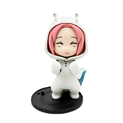 9pcs Naruto surprise box cartoon decoration model Sasuke Uchiha cherry blossom Cosplay action figure decorations and gifts.