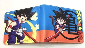 Dragon Ball Son Goku Multifunctional Card Purse Cartoon PU Wallet Personality Creativity Simple Foldable Coin Boy Birthday Gift