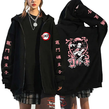 Demon Slayer Nezuko Zip Hoodie