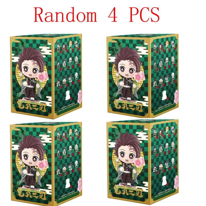 2026 Tanjiro Kamado Nezuko Demon-Slayer Anime Cartoon Figure Blind Box Creative Personalized Statue Ornament Surprise Gift Box