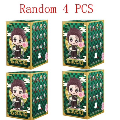 2026 Tanjiro Kamado Nezuko Demon-Slayer Anime Cartoon Figure Blind Box Creative Personalized Statue Ornament Surprise Gift Box