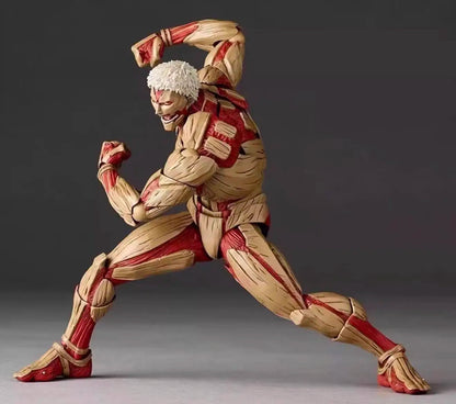 Kaiyodo ataque a los Titanes increíble Yamaguchi Revoltech NR069 el Titan Blindado Reiner Braun Anime figura de acción modelo