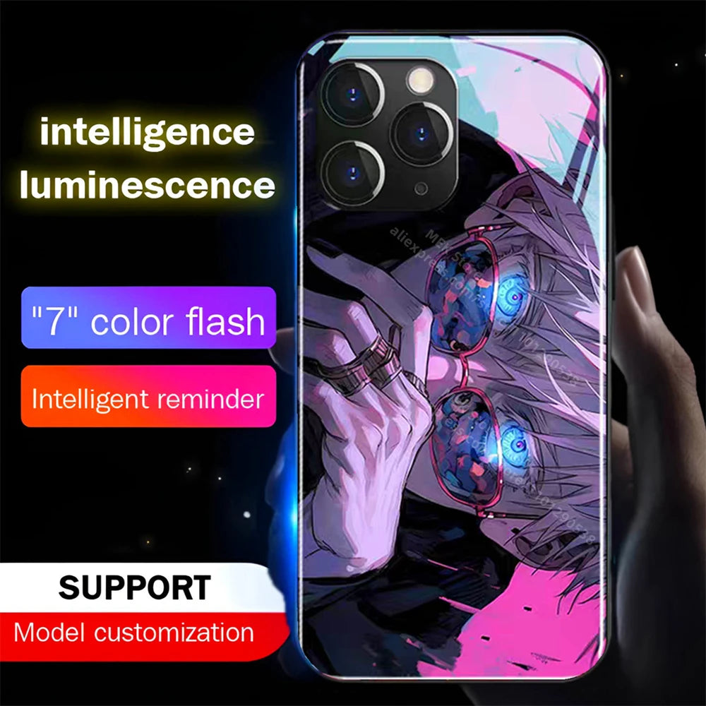 Anime LED Glass Phone Case