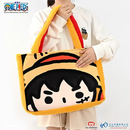 One Piece Luffy Furry Tote