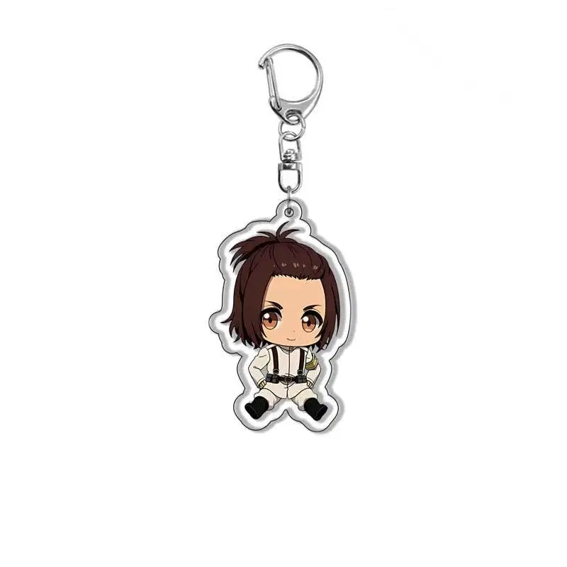 Attack on Titan Keychain Eren Yeager Mikasa Ackerman Acrylic Double Sided Keychain