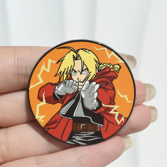 Fullmetal Alchemist Edward Elric Enamel Pin – Metal Badge