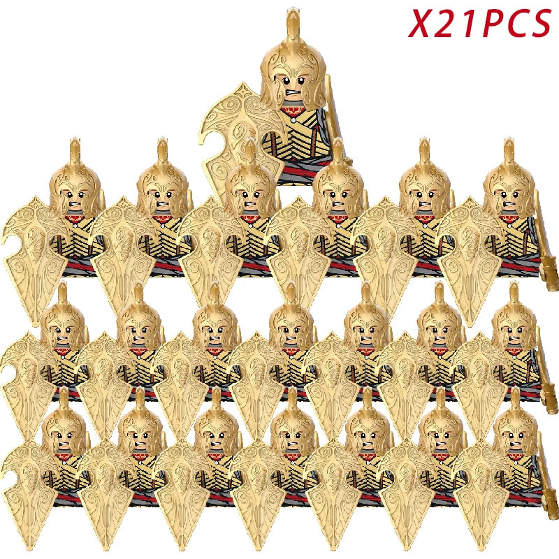 Lord Rings Elves Orcs Army Dwarf Rohan Mini Action Toy Figures Building Blocks Assembly Toys for Kids Birthday Gift