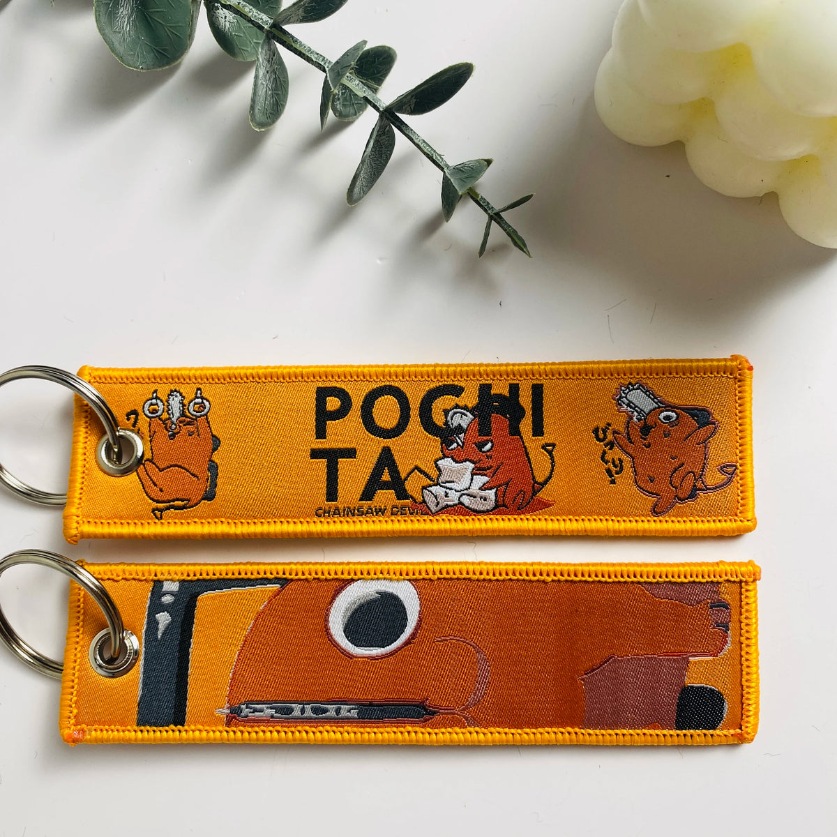 Pokemon Pikachu Embroidery Keychain