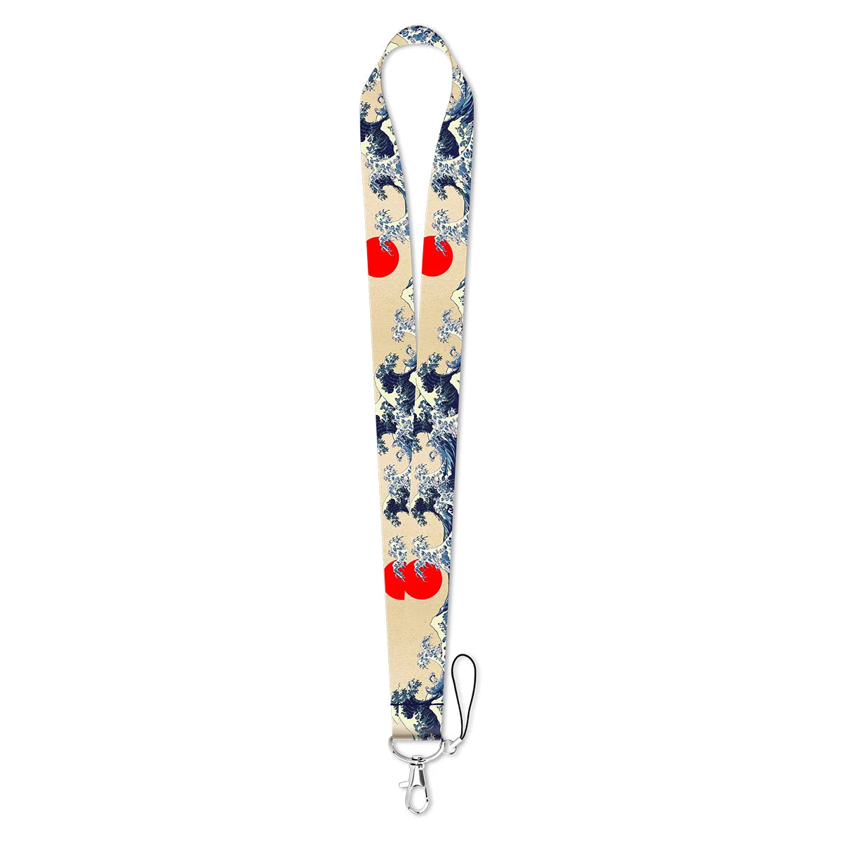 Japanese Waves Lanyard Strap