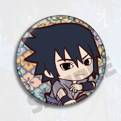 Anime Naruto Badge Pin Brooch Accessories Kakashi Sasuke Itachi Rock Lee Sakura Cosplay Merchandise Collection Gift for Fans