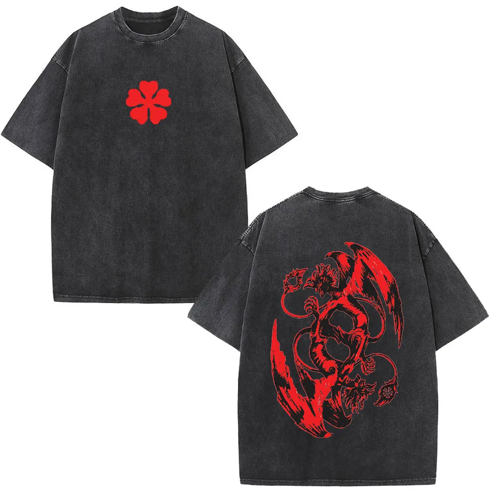 Black Clover Yami Sukehiro Washed T Shirt