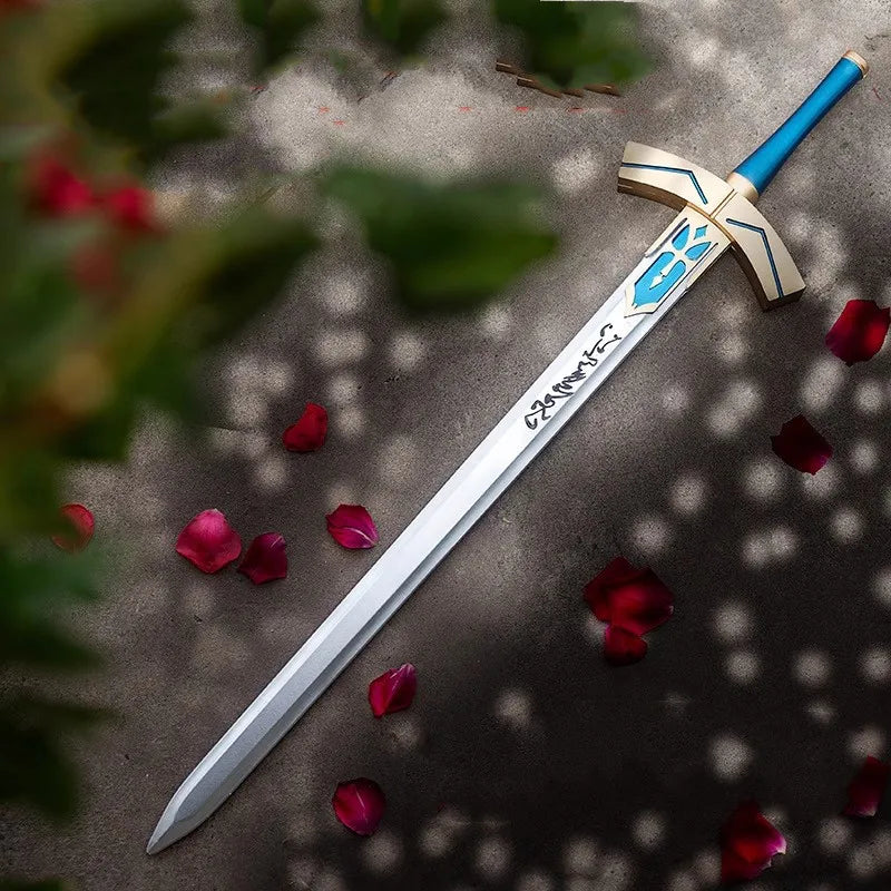 Fate Stay Night Sword Saber Sets Weapon Victory Cosplay 1:1 Black Holy Sword Safety Sword in the Stone Mod