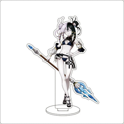 Anime Overlord Acrylic Stand Ornaments Ainz Ooal Gown Shalltear Bloodfallen albedo Cocytus Figure Stand Halloween Gifts