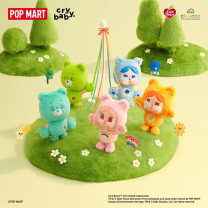 POP MART CRYBABY Care Bears Series Vinyl Plush Pendant Mystery Box Genuine Blind Box Guess Toys Bag Ornament Cute Figurines