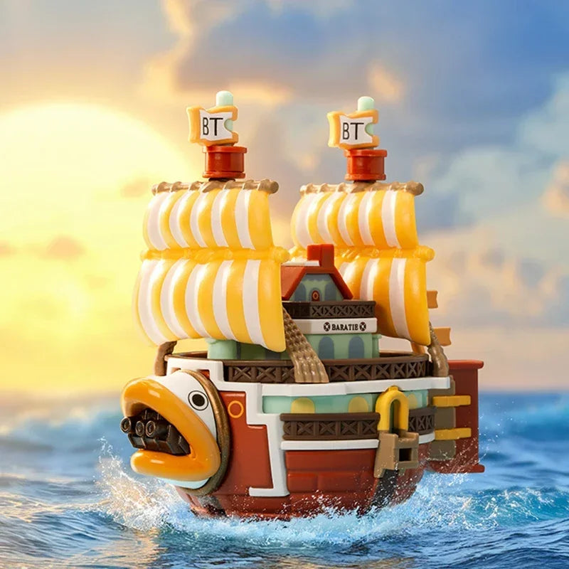 POPMART ONE PIECE THE GRAND LINE SERIES VEHICLES Blind Box Guess Bag Toys Doll Cute Anime Figure Desktop Ornaments Collection