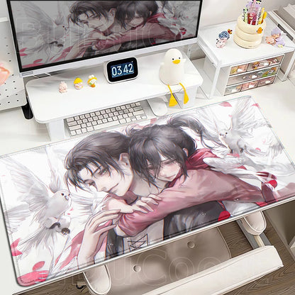 New Mousepad Anime Attack on Titan Mouse Pad Gaming Accessories PC Keyboard Large Rubber Non-slip Desk Mat Computer Table Carpet