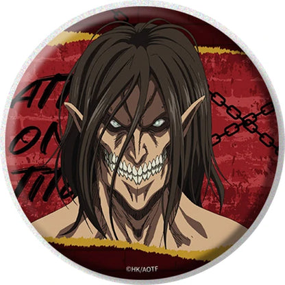 58mm Anime Attack on Titan Eren Jaeger Mikasa·Ackerman Sasha Braus Cosplay COSTUME Badge Pin SPTE Tinplate Brooch﻿ Prop Gilf