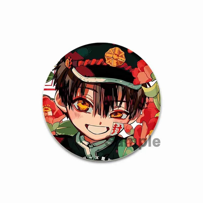 44/58mm Minamoto Kou Yashiro Nene Hanako-kun Anime Character Badge
