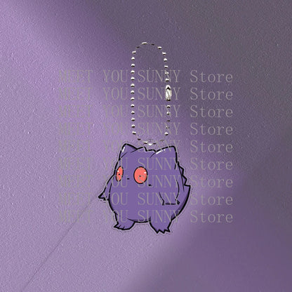 Anime Gengar Acrylic Keychain Pocket Monster Cartoon Kawaii Figure Creative Backpack Charm Pendant Toy Students Accessories Gift