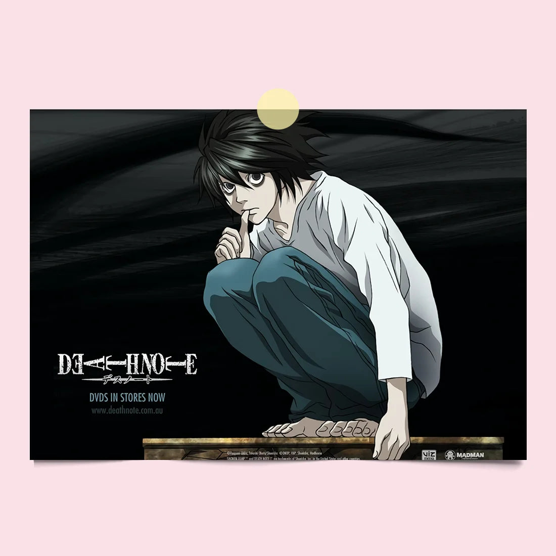 Death Note Light Yagami Canvas Poster
