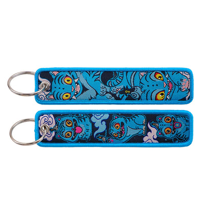 Anime Character Embroidery Keychain