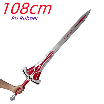 Fate Stay Night Sword Sets Black Holy Sword Saber Sword Weapons 1:1 Cosplay Prop Model Gift Rubber Unsharpened Toys