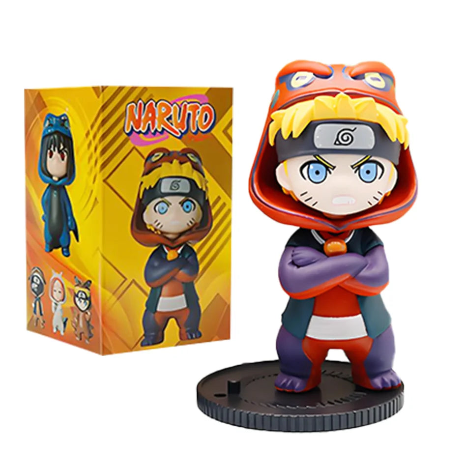 1-9Pcs Naruto Blind Box Figures Model Ornament Anime Uchiha Sasuke Sakura Cosplay Action Figurine Model Toys Decorations Gifts
