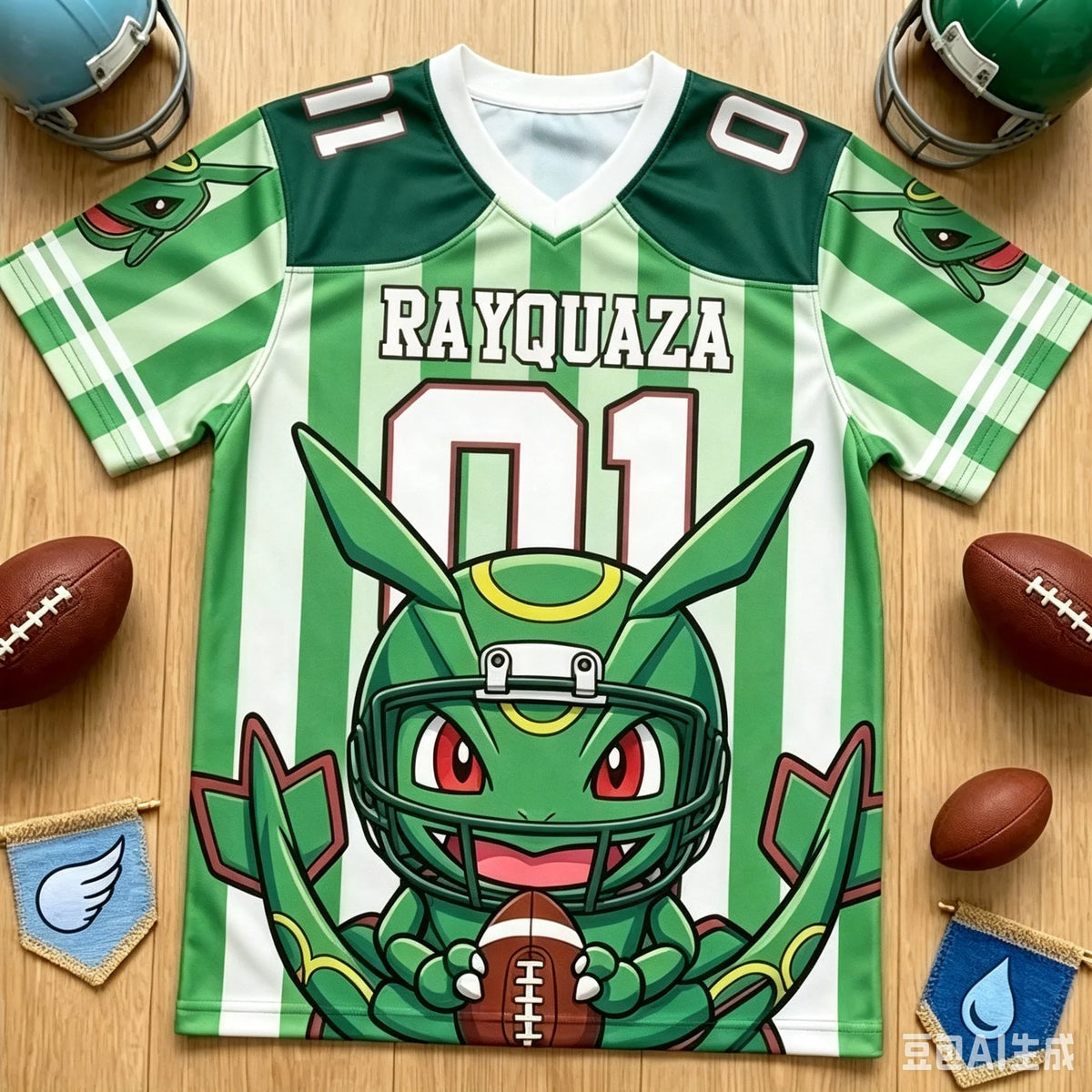 Pokemon Mewtwo Football Jersey