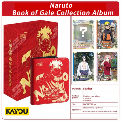 KAYOU Anime Genuine Naruto The Last Gift Box Rare SP Card Brick Ninja World Collection Card Kids Toy Game Gift