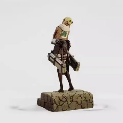 New 28cm Attack On Titan Anime Figures Annie Leonhart Figures Pvc Statue Collection Model Room Decoration Birthday Gift Toys