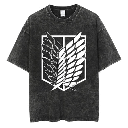 Harajuku Anime Attack on Titan Levi Ackerman Print Tee
