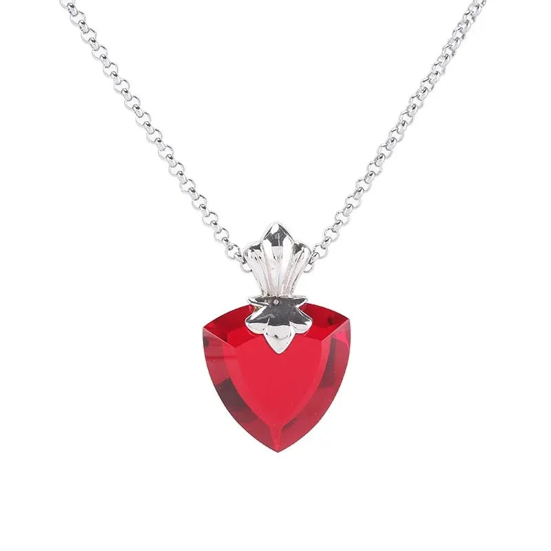 Anime Fate/stay Night Tohsaka Rin Archer Necklace Red Pendant