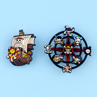 One Piece Thousand Sunny Enamel Pin