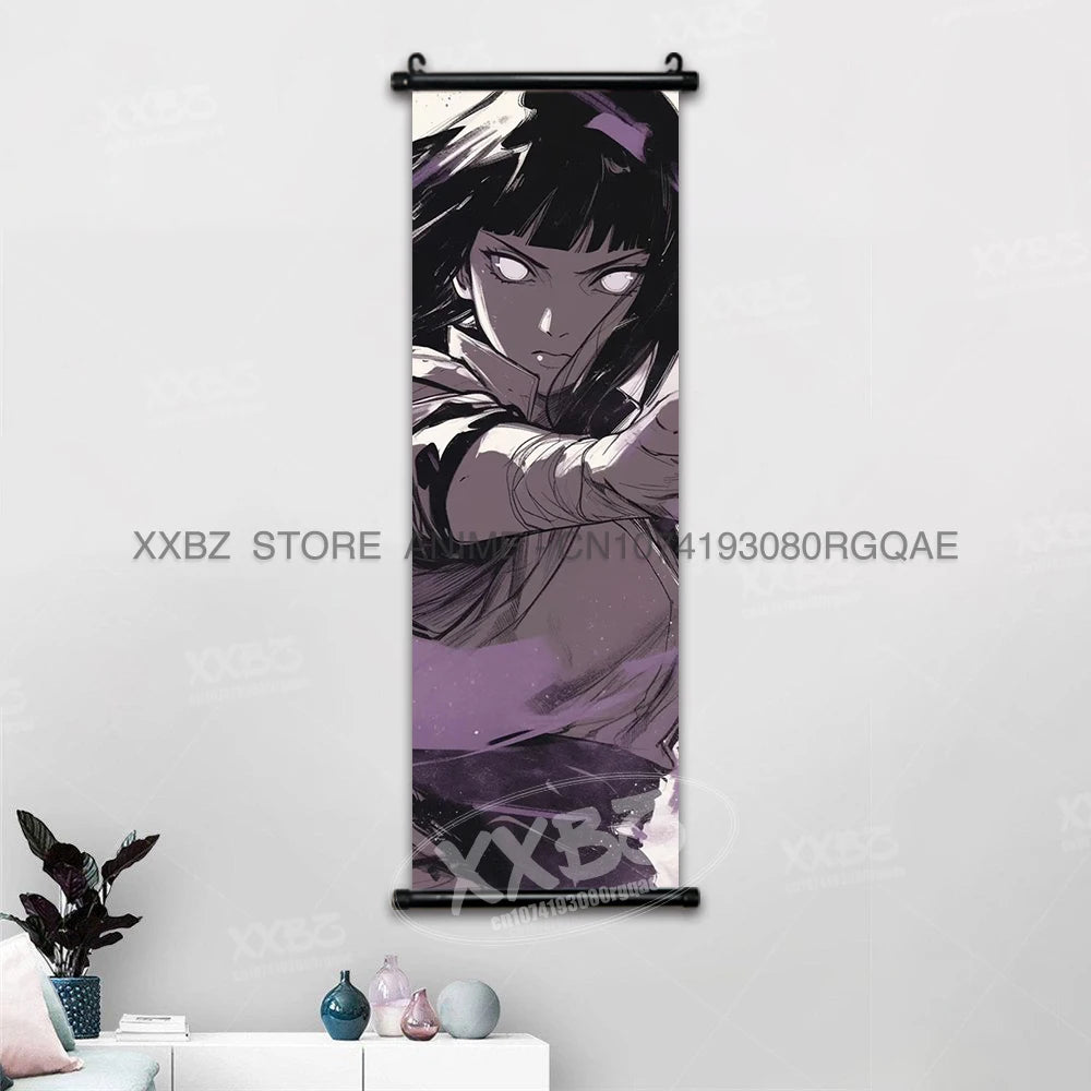 Naruto Hyuga Hinata Canvas Scroll