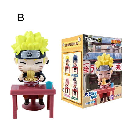 In Stock Naruto Shippuden Ramen Theme Series Blind Box - Chibi Mini PVC Anime Figures - Mystery Sasuke Uchiha & Naruto Toy Gifts