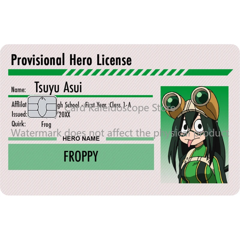 My Hero Academia Student ID Card Sticker