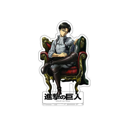 Gift Eren Levi Mikasa Attack on Titan Acrylic Transparent Standee Desk Decoration Anime Collectible Figure Display Ornament
