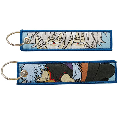 Anime Girls Embroidery Keychain