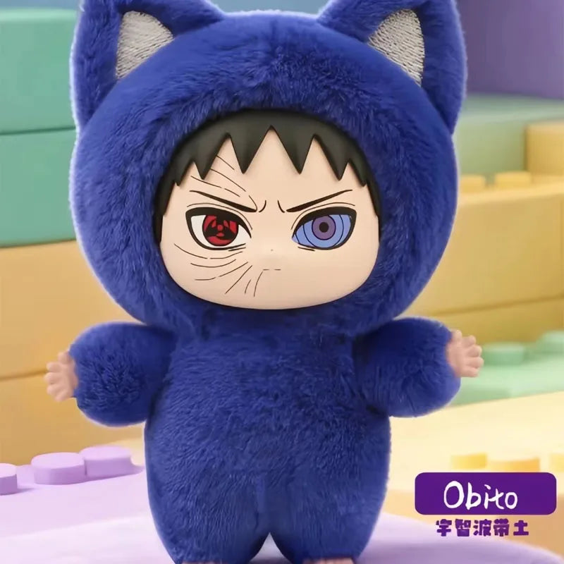 In Stock Genuine EAKI Naruto Shippuden KittenLand Vinyl Series Third Blind Box Plush Figurine Model Toys Collection Present