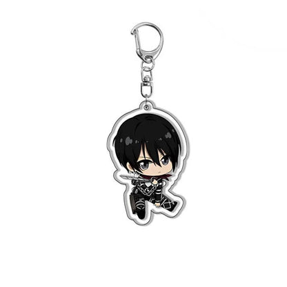 Anime GOODS Acrylic Keychain cute y2k Attack on Titan keychain for bag keys car key bag backpack collection display accessories
