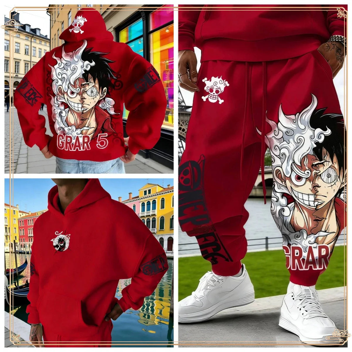 One Piece Luffy Gear 5 Tracksuit