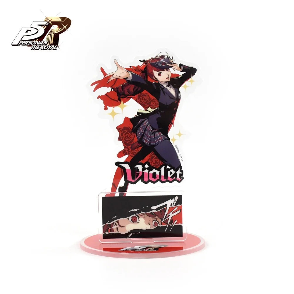 Anime Persona 5 Royal Acrylic Stand Joker Skull （P5R） Keychain Desktop Ornament Collectible Cute Gift