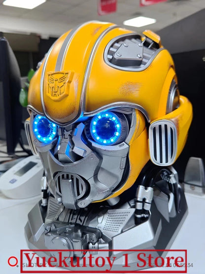 Wearable Iron Man Mk5 Helmet Toy with Arm Cannon Role Play Gift for Fans Transformers Bumblebee & Green Goblin Designs