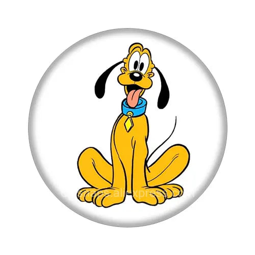 Pluto Goofy Dogs Glass Cabochon