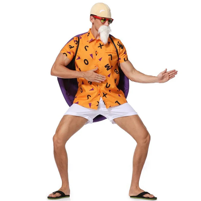 maestro Roshi Anime para hombres, Disfraces de Halloween para adultos, ropa de rendimiento para fiesta  anime cosplay