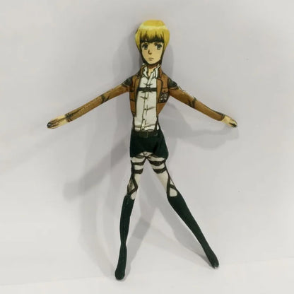 New Attack on Titan Eren Jaeger Armin Arlert Hange Zoe Personalized Anime Movie Accessories Creative Cartoon Movable Doll Gifts