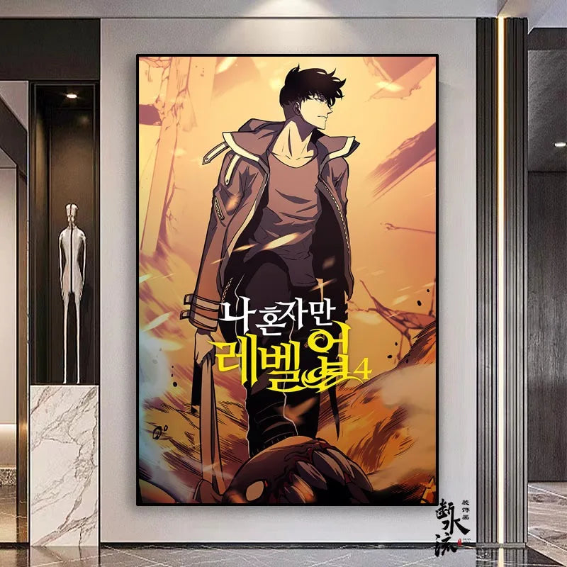 Solo Leveling Frameless Canvas Painting