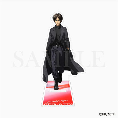 Attack On Titan Eren Mikasa Levi Acrylic Figure Display Cartoon Stand Model Plate Anime Desk Ornament Keychain Accessories